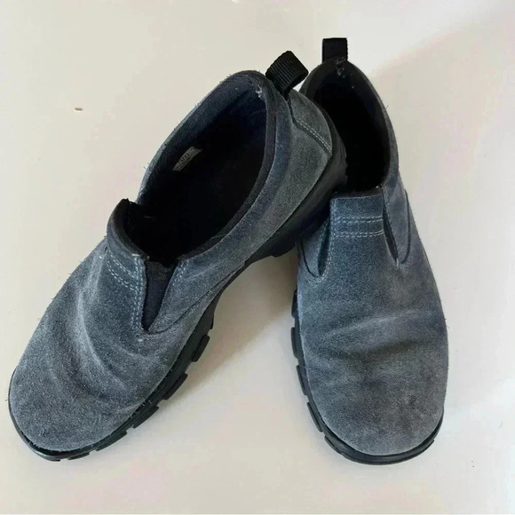 Lands End All Weather Suede Moc Slip On Shoes - Blue Size 7 GUC, see photos - Picture 1 of 7